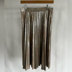 Zara Women's Silver and Gold Skirt